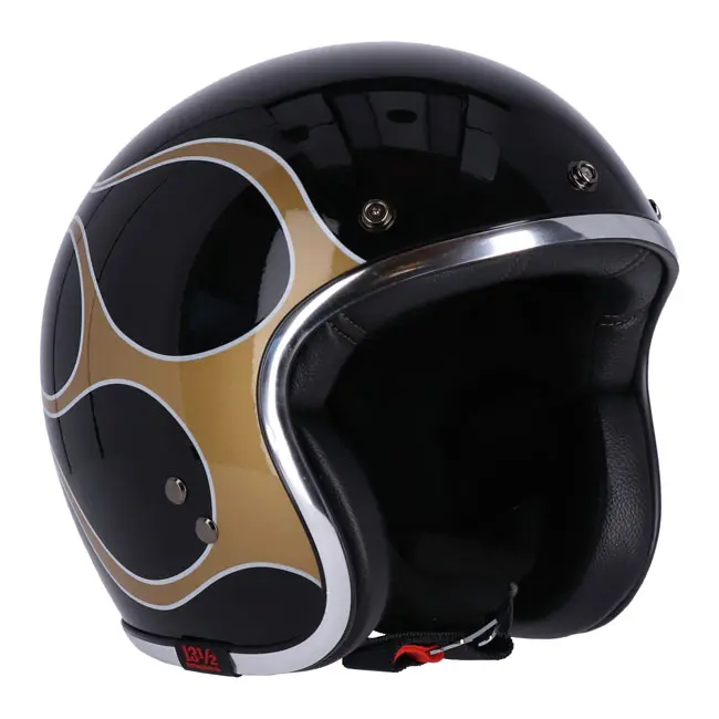 13 1/2 Skull Bucket Open Motorcycle Helmet