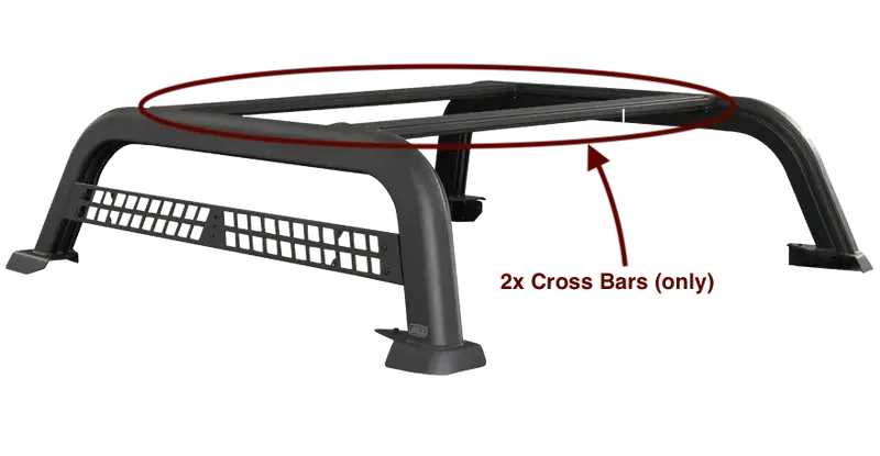 2x Barres de toit pour Bed Rack ARB (Option)