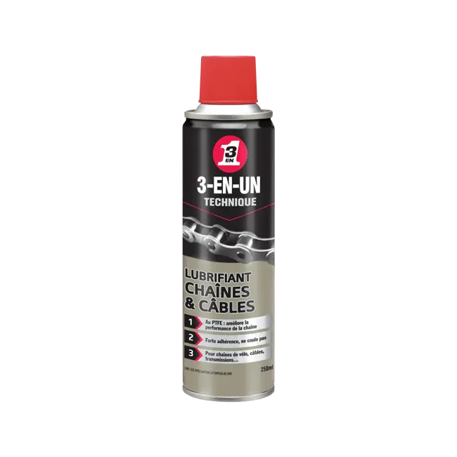 3-EN-UN LUBRIFIANT CHAINES & CABLES 250 ML