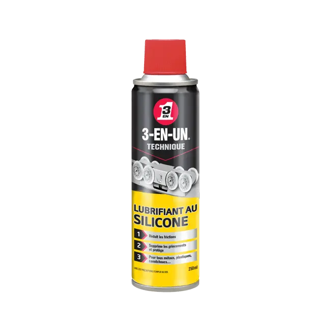 3-En-Un Lubrifiant Silicone Aerosol 250 Ml