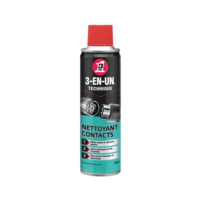 3-EN-UN NETTOYANT CONTACTS 250 ML