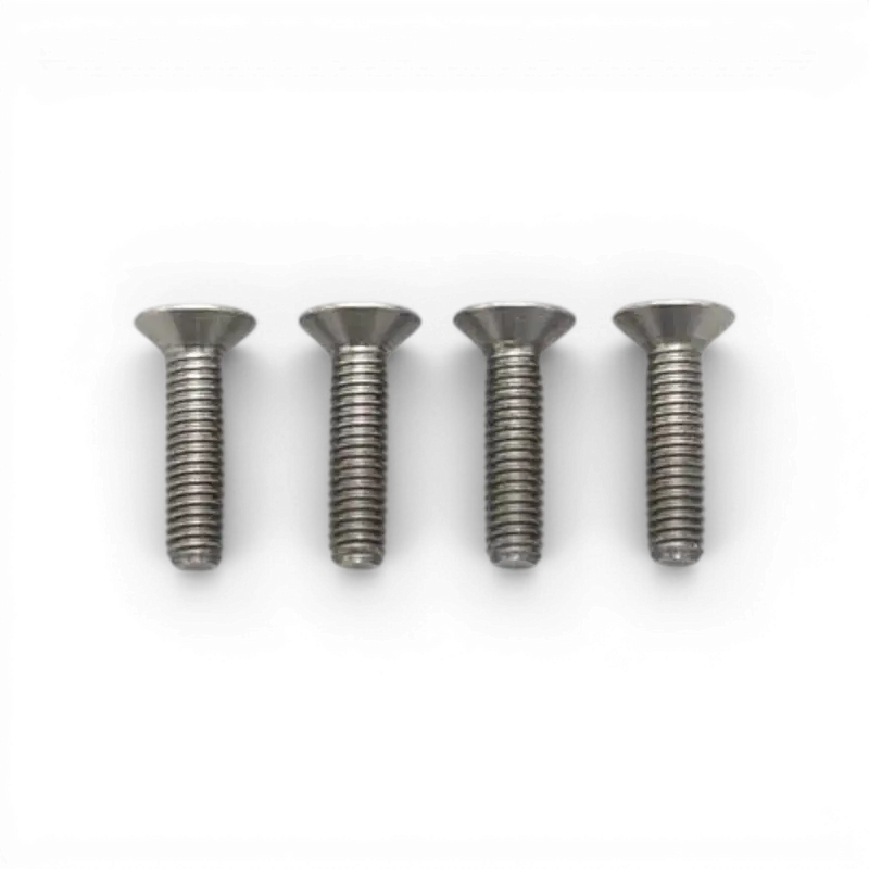 3x12 Vis titane usinée tête plate haute précision