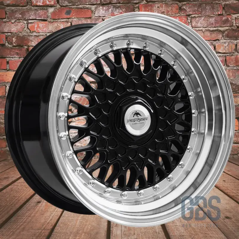 4 jantes Look BBS RS (Forzza) Noir BMW R15" X 7" ET25