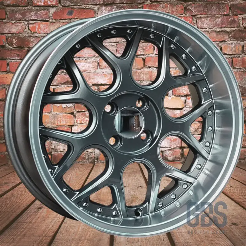4 jantes look Smart BRABUS Centre Gris metal BMW R17" X 8.5" ET20