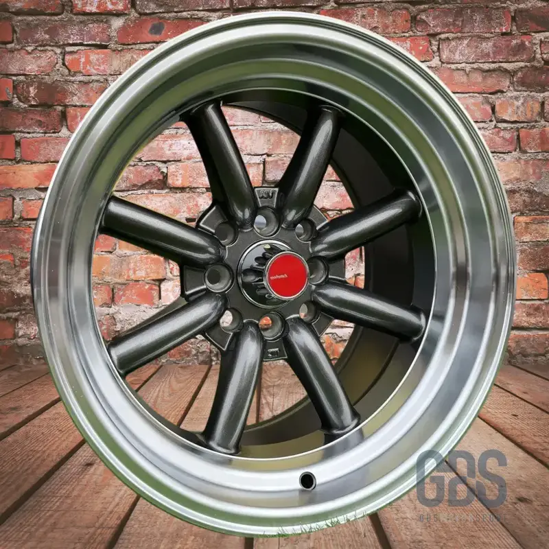 4 jantes Look Watanabe Rota Gris BMW R15" X 9" ET0 X 10.5" ET-15