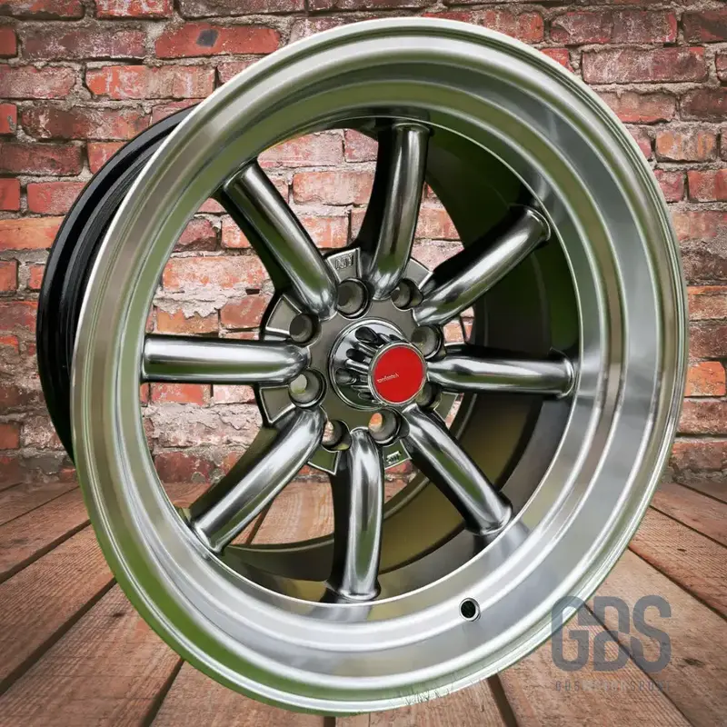 4 jantes Look Watanabe Rota Hyperblack BMW R15" X 9" ET0 X 10.5" ET-15