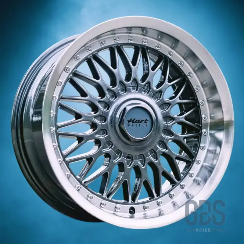 4 jantes style BBS RS HART Gris Metalique BMW R17" X 8" ET20 X 9" ET22