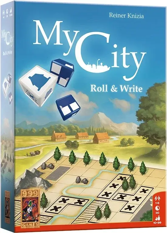 999 Games My City Roll & Write Jeu de Dés - Neuf Outlet