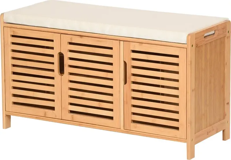 Ad.con Bamboe Schoenenbank 3 vakken 90cm - Nieuw