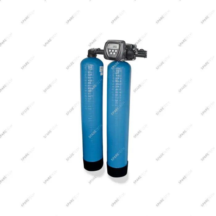 Adoucisseur Twin avec vanne CLACK CI 2 x 75L + bac à sel 150L