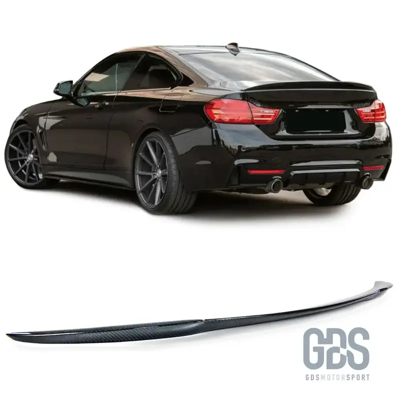 Aileron Becquet arrière Look Carbone 3D Type M Performance pour BMW Serie 4 F32 Coupé