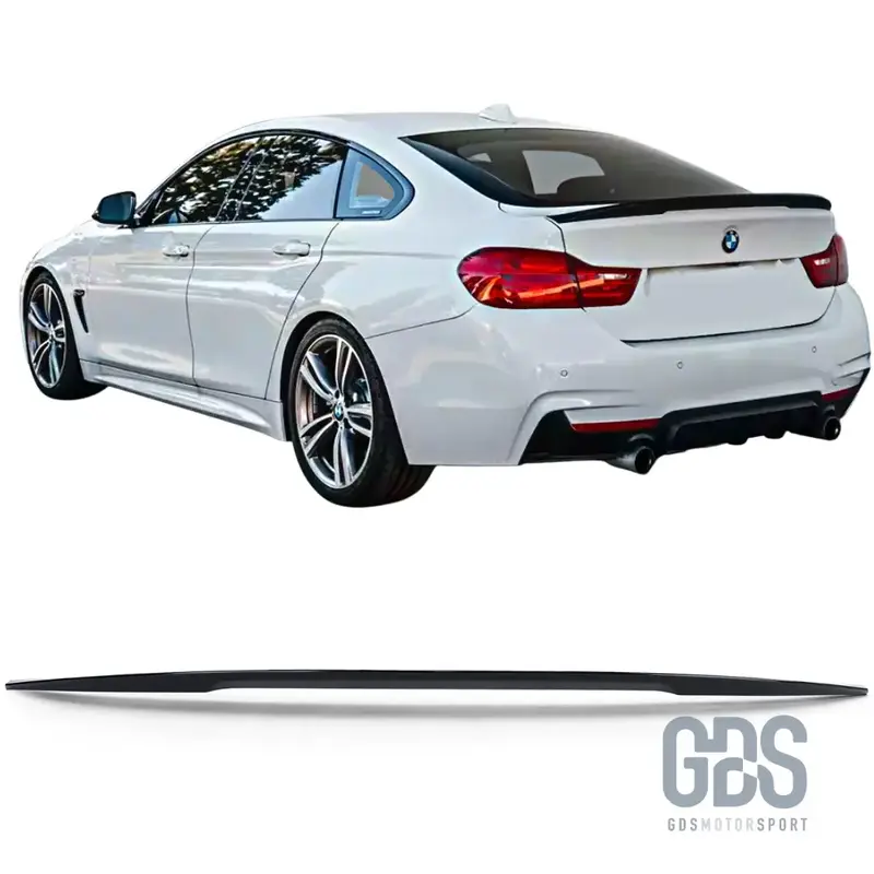 Aileron Becquet arriere Look M performance pour BMW F36 Grand Coupé Noir Brillant
