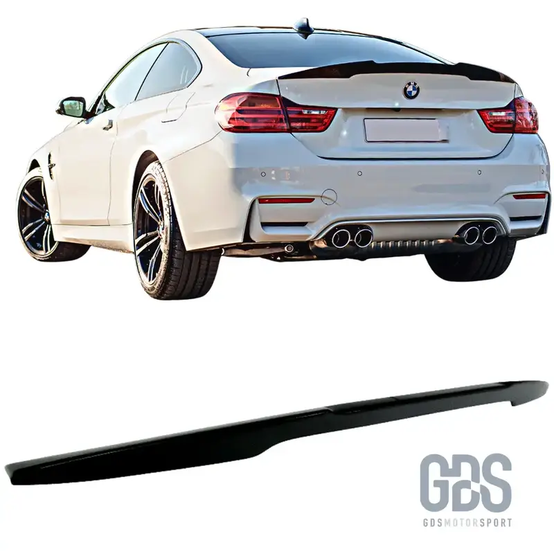 Aileron Becquet arriere Look M performance pour BMW M4 F82 Noir Brillant