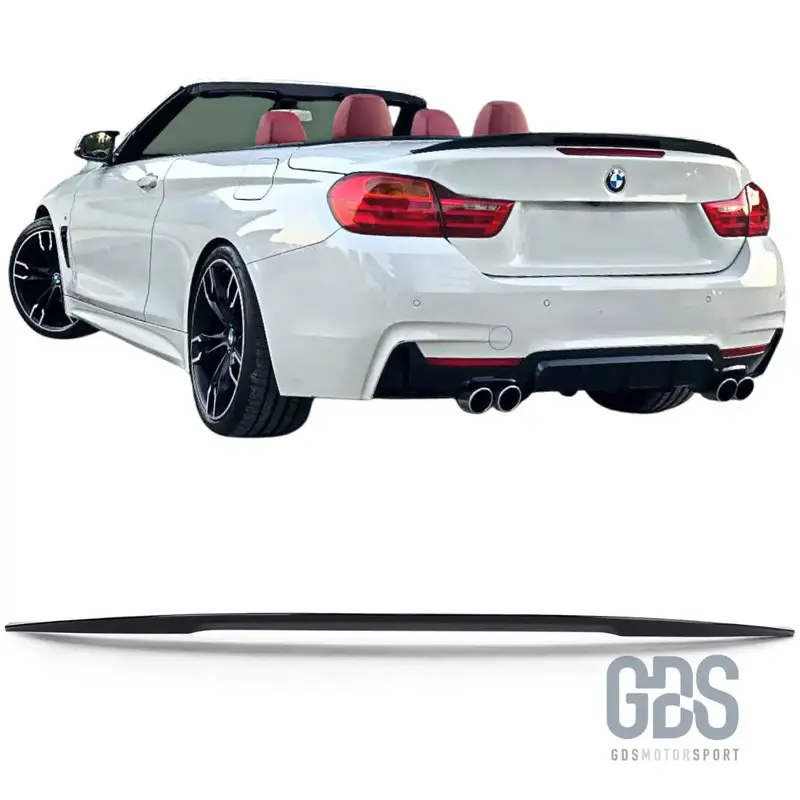 Aileron Becquet arriere Look M performance pour BMW Serie 4 F33 cabrio Noir Brillant