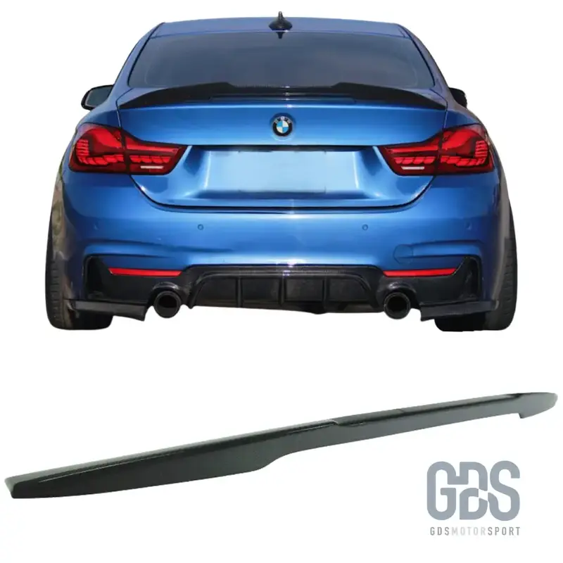 Aileron Becquet arrière Look M4 F82 M Performance pour BMW Serie 4 F32 Véritable Carbone