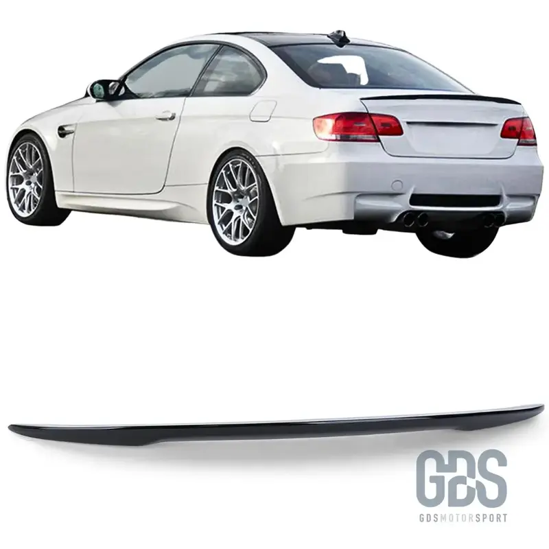 Aileron becquet style M Performance BMW Série 3 E92 E93 Noir Brillant