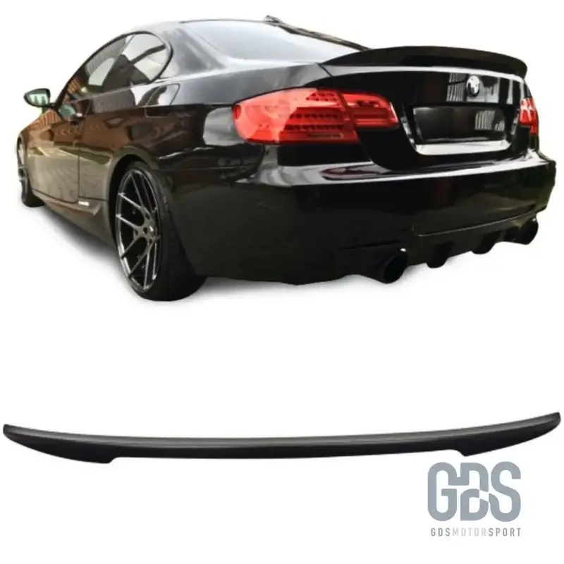 Aileron becquet Style M3 Performance BMW Série 3 E92 E93 Noir Mate