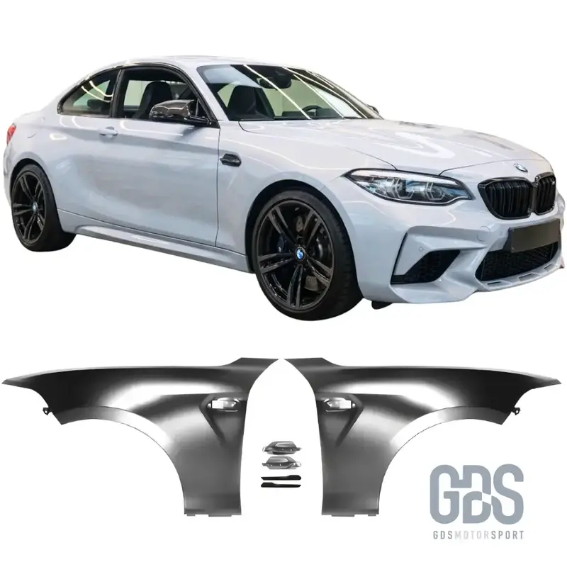 Ailes Avant Look M2 pour BMW Série 2 F22 F23 Phase 1 et Phase 2 LCI