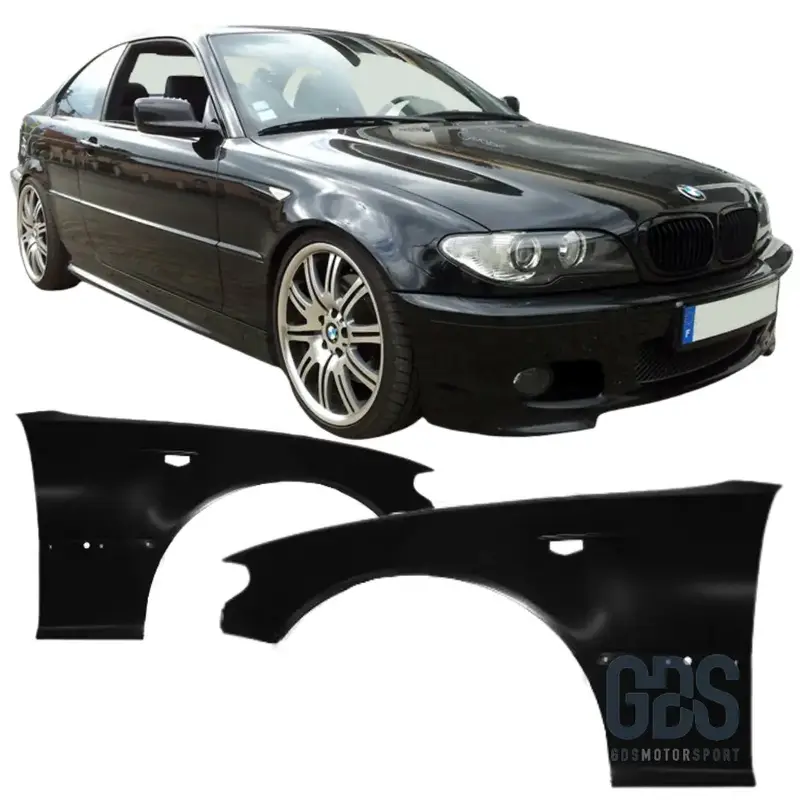 Ailes Avant pour BMW Série 3 E46 Coupé / Cabriolet Phase 2 de 2003 à 2007