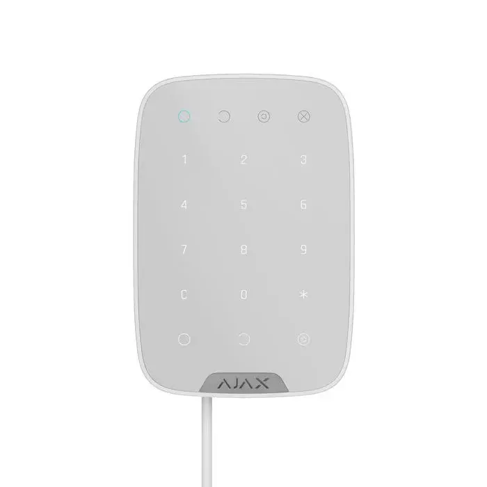 Ajax FIBRA Keypad Blanc Filaire Tactile - Nouveau Outlet