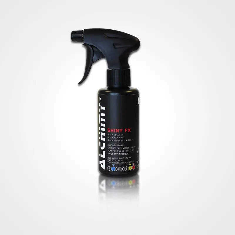 Alchimy7 Brillanty — Dressing Pneus & Plastiques Extérieurs Noir Satiné | 470ml
