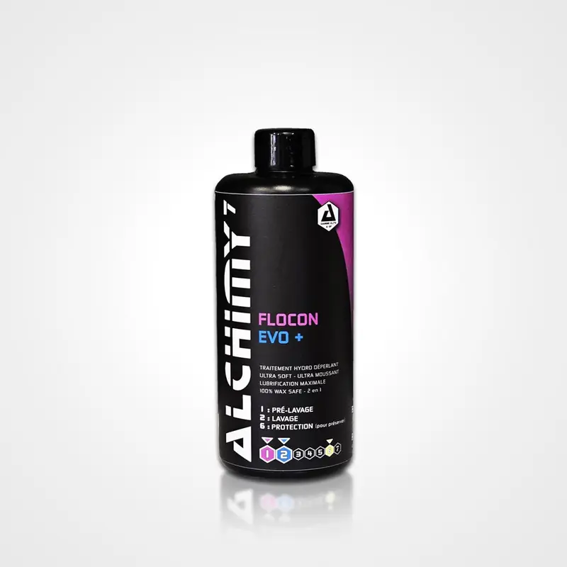 Alchimy7 Flocon EVO+ — Shampoing Prélavage & Lavage Wax Safe | 470ml 1L