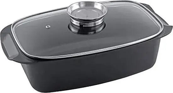 alpina Braadslede Ovenschaal 39,5cm Zwart - Nieuw Outlet