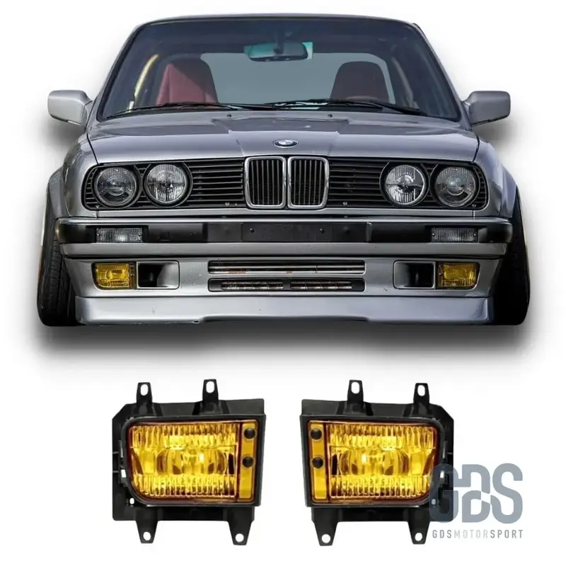 Antibrouillards Jaune Rétro pour BMW E30 Phase 2 (1985-1994)