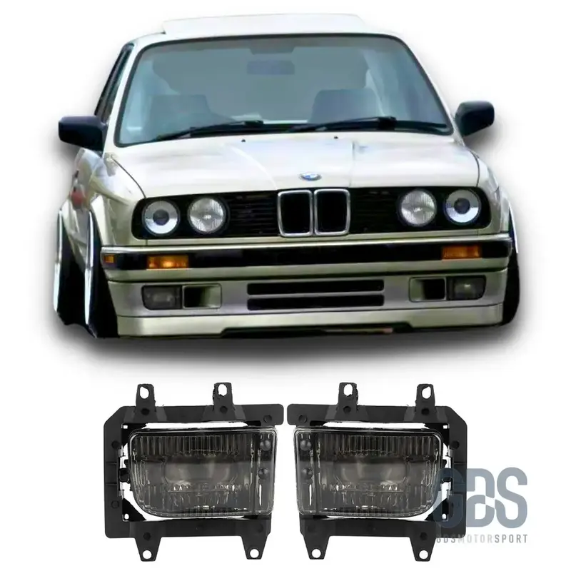 Antibrouillards Noir Fumé pour BMW E30 Phase 2 (1985-1994)