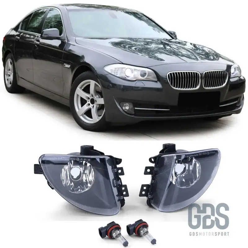 Antibrouillards type origine Fond Noir pour BMW Série 5 F10 / F11 Phase 1