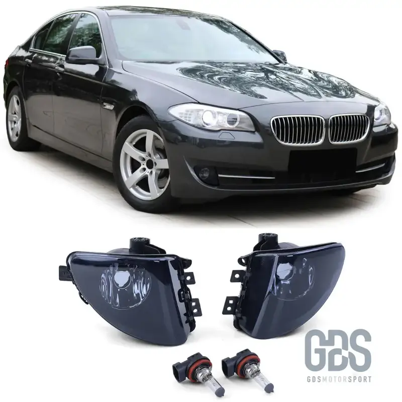 Antibrouillards type origine Vitre Fumé Noir pour BMW Série 5 F10 / F11 Phase 1
