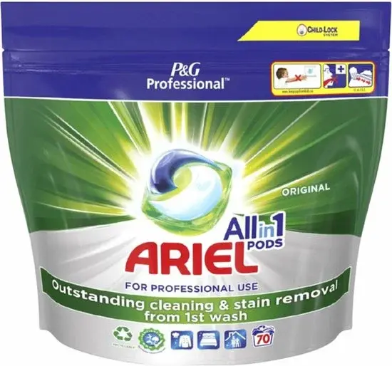 Ariel Tout-en-1 Original 2 x 70 capsules | Capsules de lessive | Neuf