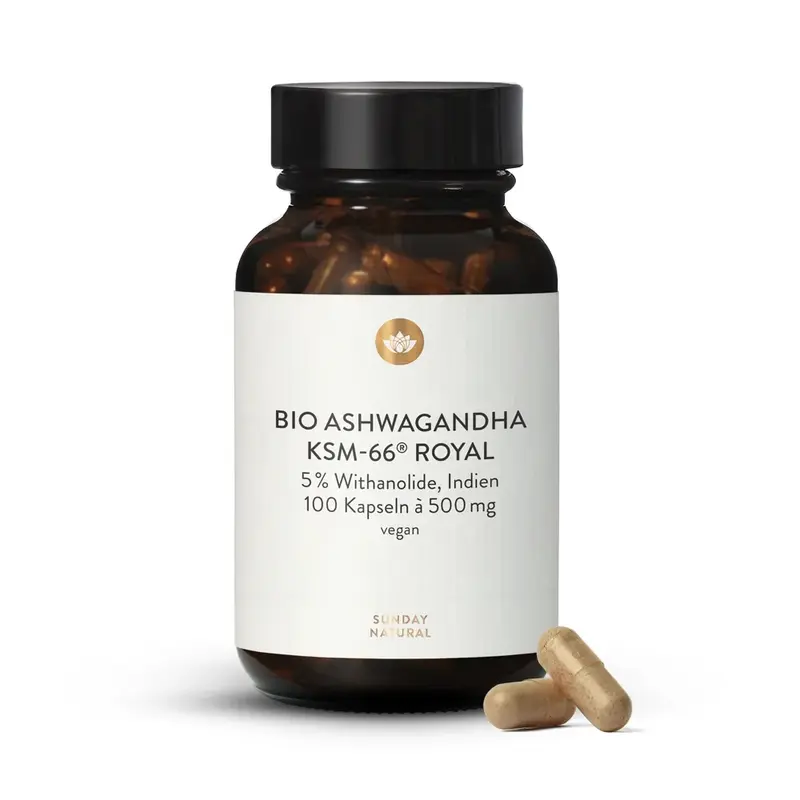 Ashwagandha KSM-66 Biologique 500mg 100 Gélules - Nouvelle Promo