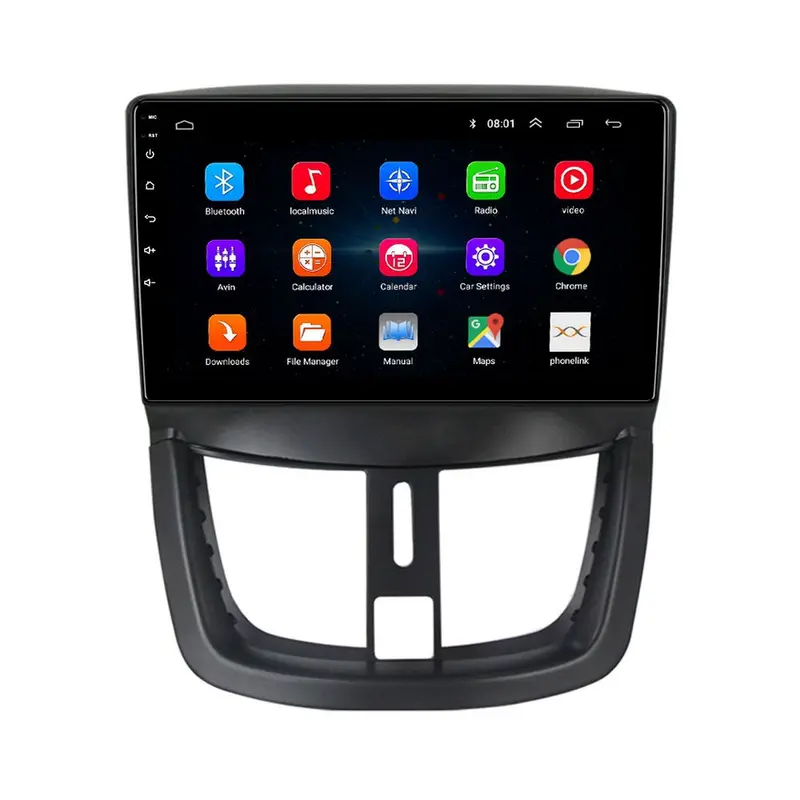 Autoradio Apple Carplay/AndroidAuto pour Peugeot 207 - 2006 à 2015