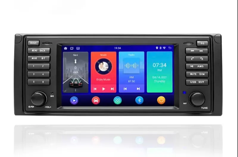 Autoradio connecté Android Auto et Apple CarPlay pour BMW X5 E53 (1999 - 2006)