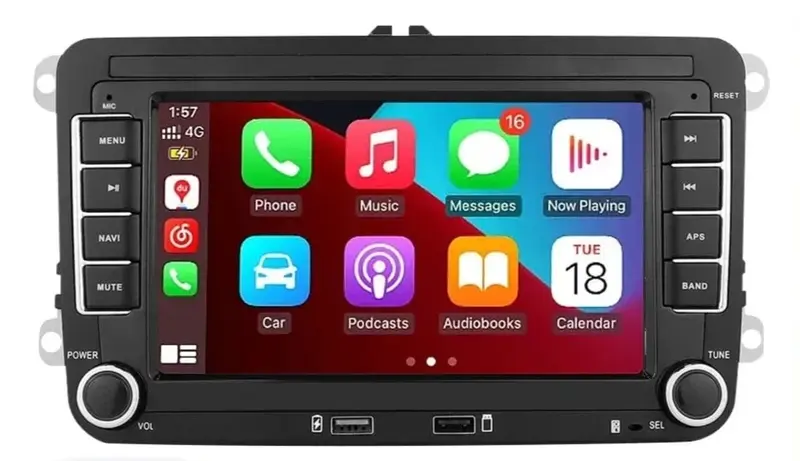 Autoradio connecté Android Auto et Apple CarPlay pour Volkswagen Golf 6 (2008 à 2012)