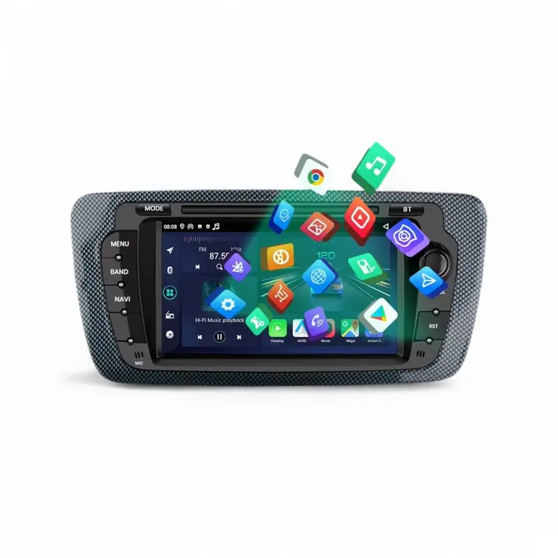 Autoradio connecté Android Auto et Apple CarPlay Seat Ibiza 6J (2009 à 2012)