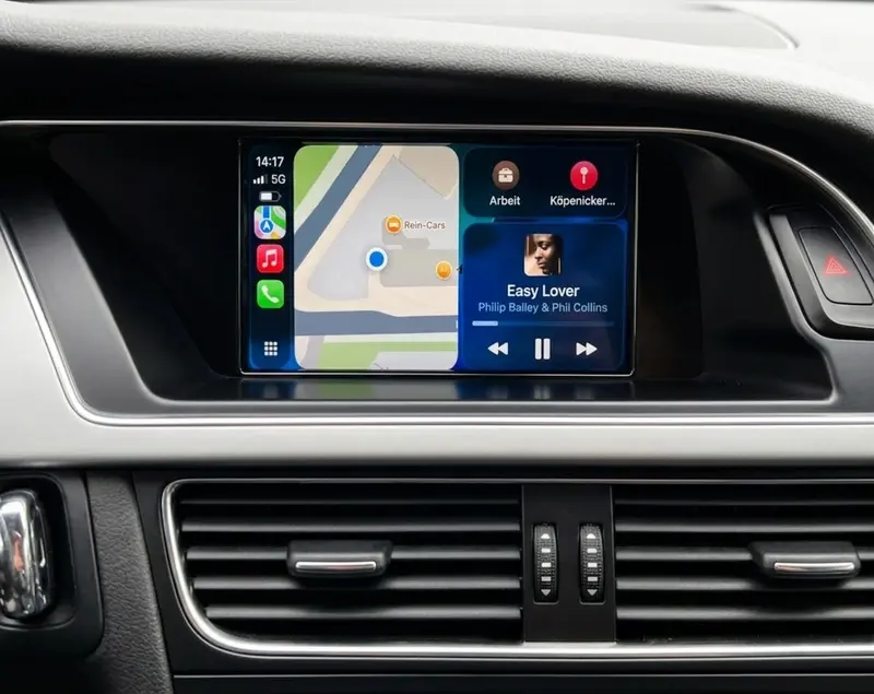 Autoradio connecté Boitier Android Auto et Apple CarPlay pour Audi A4 S4 RS4 B8 (2007 à 2016)