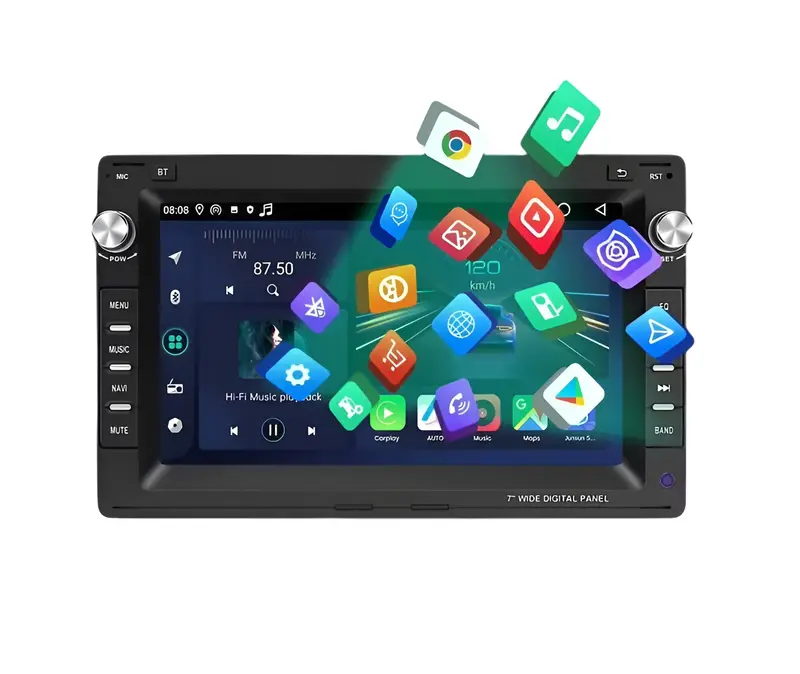 Autoradio Connecté Carplay AndroidAuto Sans Fil pour VW Golf 4 - 1997 à 2004