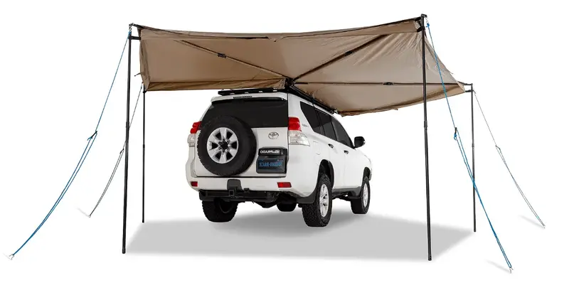 Auvent circulaire 270° Batwing 2.5m (Côté Droite) - avec fixations STOW IT - RHINO-RACK