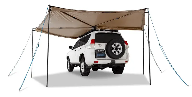 Auvent circulaire 270° Batwing 2.5m (version gauche) - avec fixations STOW IT - RHINO-RACK