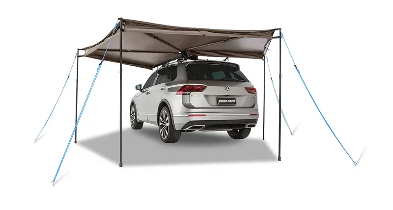 Auvent circulaire 270° Batwing Compact 2m (version gauche) - avec fixations STOW IT - RHINO-RACK