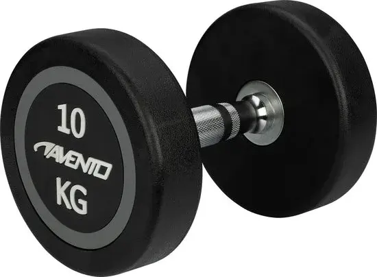 Avento Dumbbell Halter 10 kg Zwart Staal - Nieuw Outlet