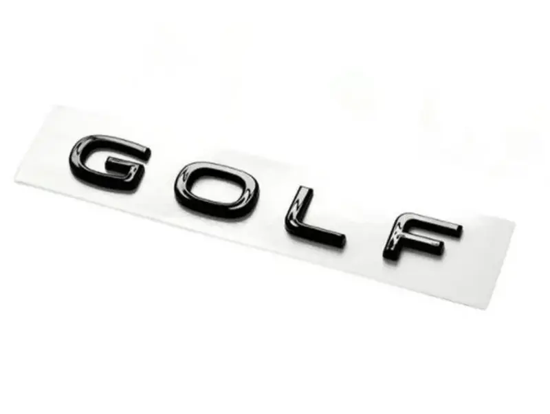 Badge de coffre Lettres noires VW GOLF 8 (2019 - 2025)