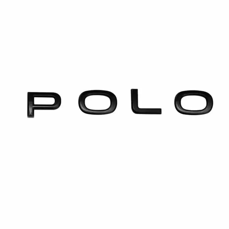 Badge de coffre lettres noires VW POLO