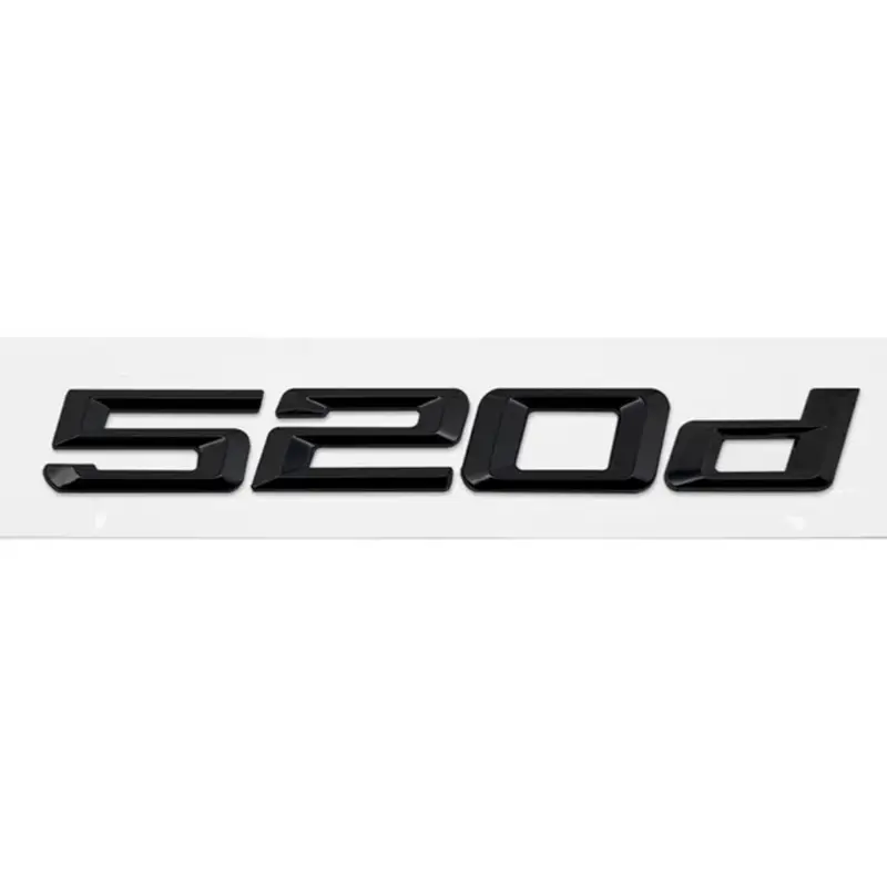 Badges Logos de coffre Noirs BMW Série 5 520d 525d 530d 535d 528i 535i E39 E60 F10
