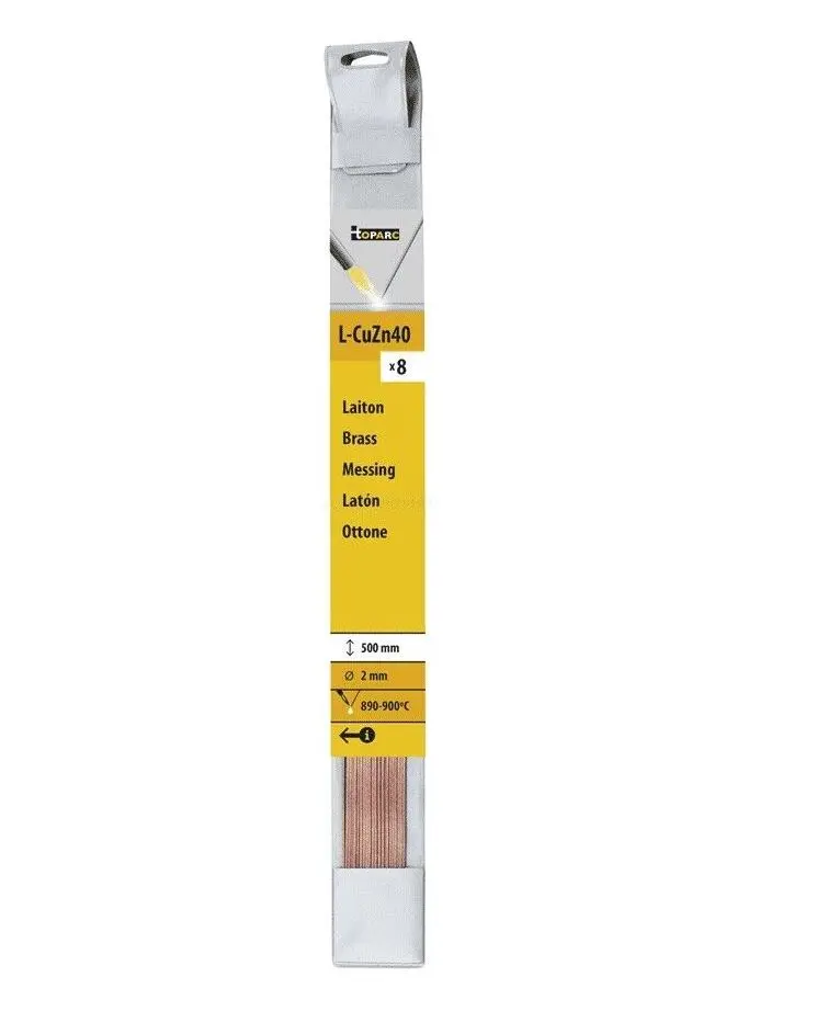 BAGUETTE LAITON - 500 MM X 8 PCS - TOPARC
