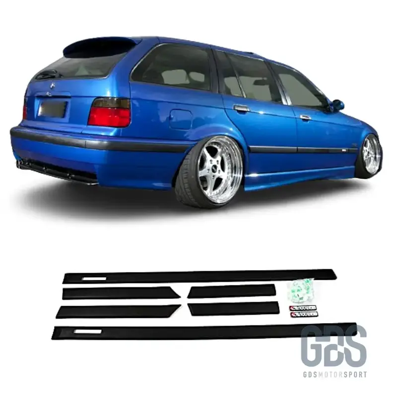 Baguettes de Protection Latérales Style M3 pour BMW E36 Berline / Touring