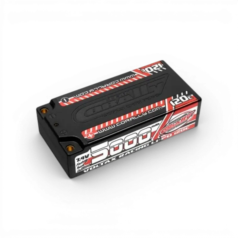 Batterie Lipo Voltax 7.4v 120C 5000mah 2S Shorty