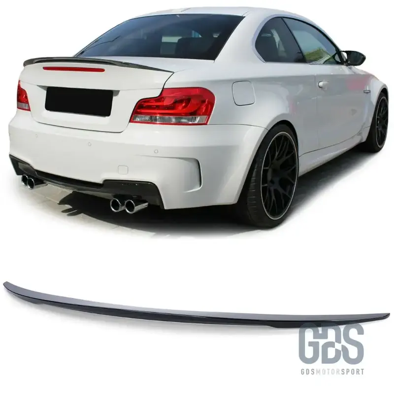 Becquet Aileron Arrière M Performance Noir Brillant pour BMW Série 1 E82 Coupé
